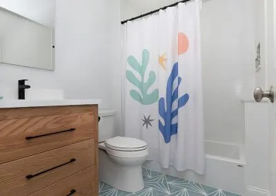 Finished bathroom remodel on Dalrymple St., Jamaica Plain