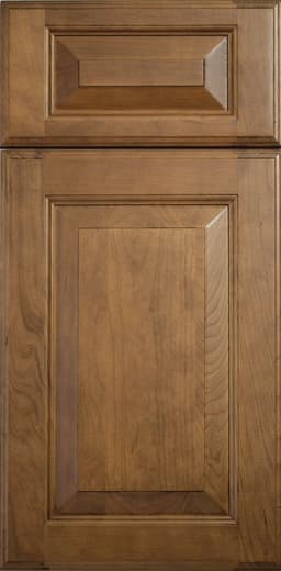 Europa Boston door, shown in Nutmeg on Cherry
