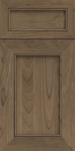 Europa Briggs door, shown in Coastal Grey on Cherry