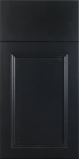 Europa Dennison door, shown in Black on Maple