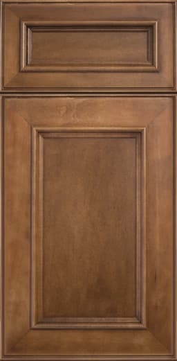Europa Frisco door, shown in Saddle on Maple