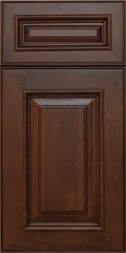 Europa Plymouth door, shown in Briarwood on Cherry
