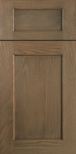 Europa Rockford door, shown in Storm Grey on Oak