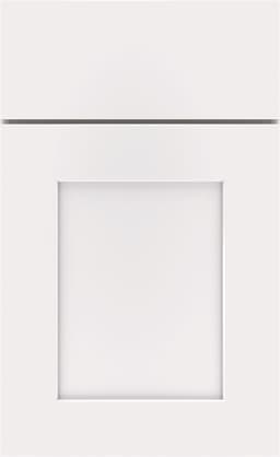 Mid Continent Brawny door, shown in White on Maple