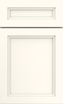 Mid Continent Corbin door, shown in White on Maple