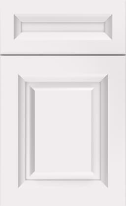 Mid Continent Healy door, shown in White on Maple
