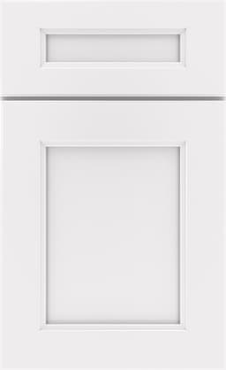 Mid Continent Jasper door, shown in White on Maple