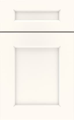 Mid Continent Perry door, shown in White on Maple