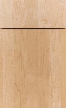 Mid Continent Slab door, shown in Natural on Maple
