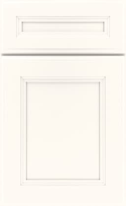 Mid Continent Stevenson door, shown in White on Maple