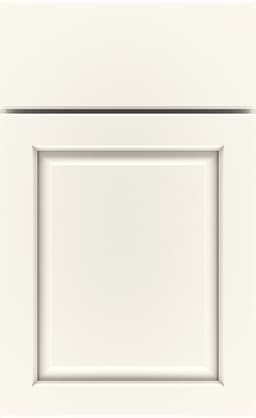 Mid Continent Traditional door, shown in White on Maple