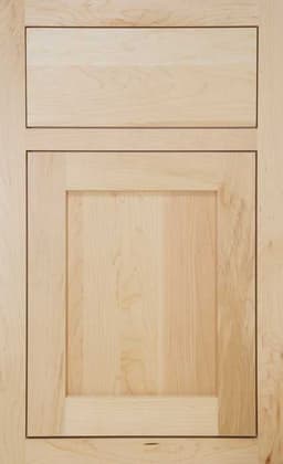 StarMark Bonita door, shown in Natural on Maple