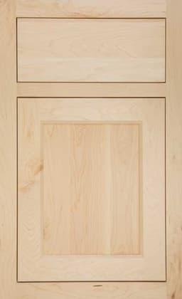 StarMark Coralville door, shown in Natural on Maple