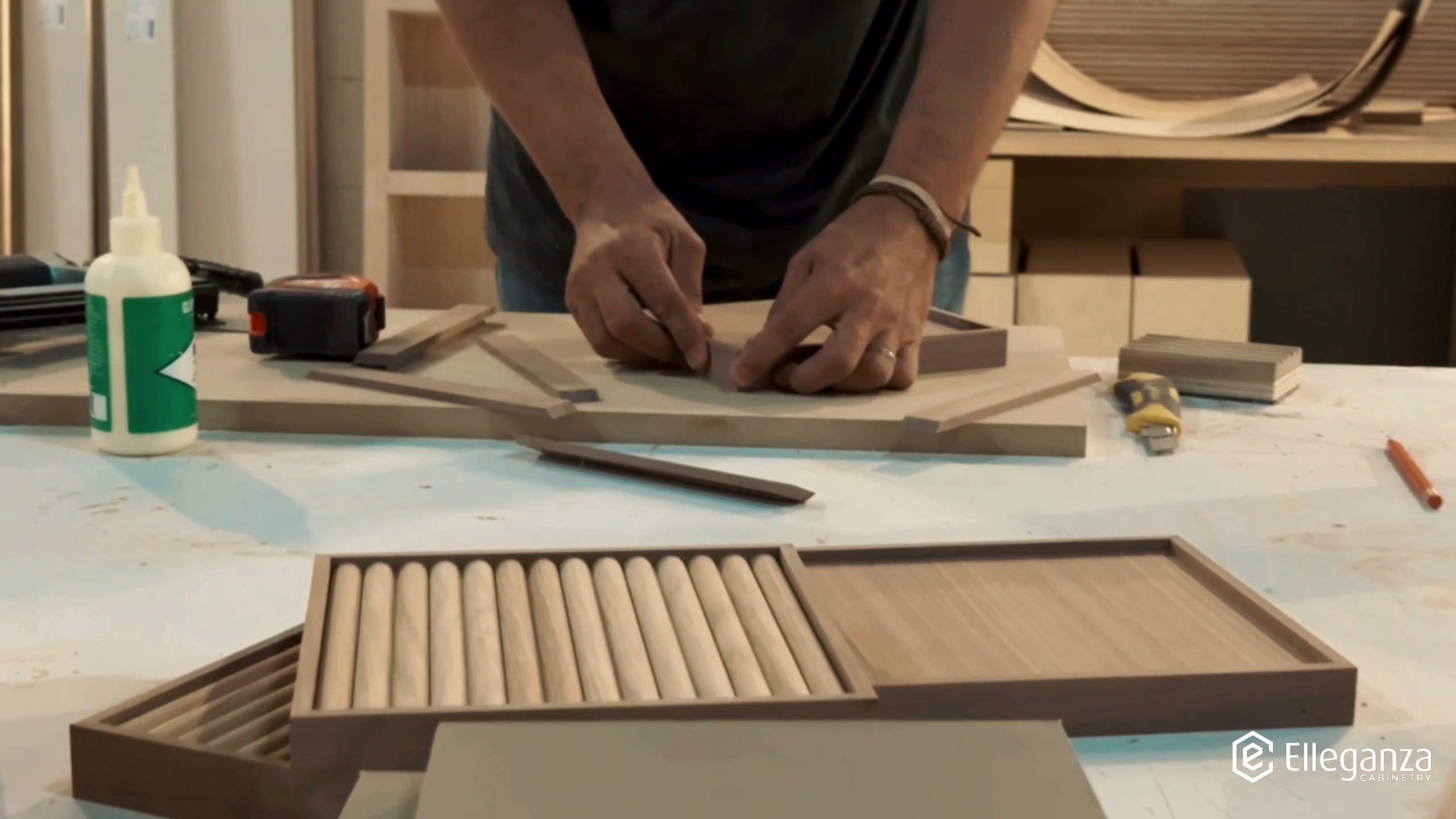 Elleganza: Working by hand, Supplied workshop film