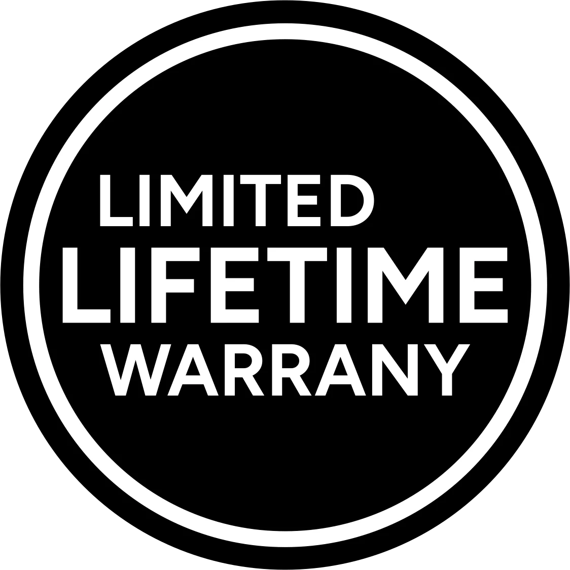 Mid Continent's printed Limited Lifetime Warranty mark