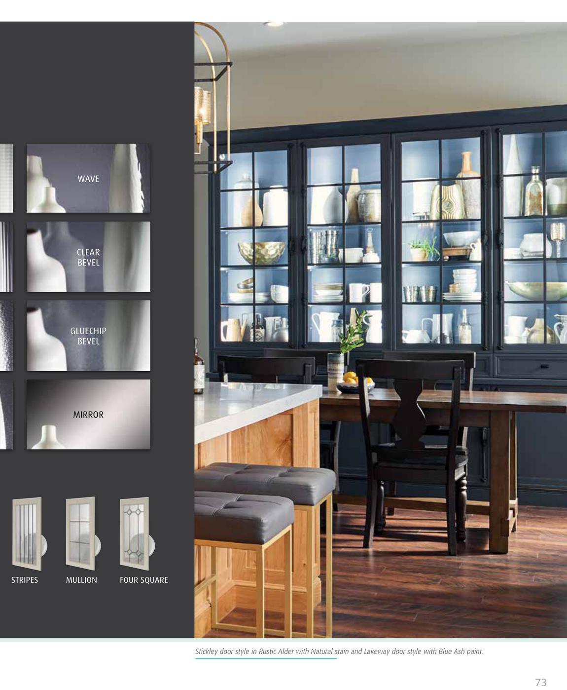Europa: Art Glass hutch, Glass-front display