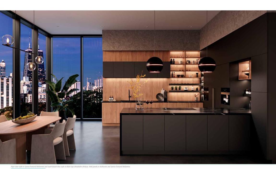 Europa: South Beach + Piper, Black Ops UltraLux, Sienna Melamine