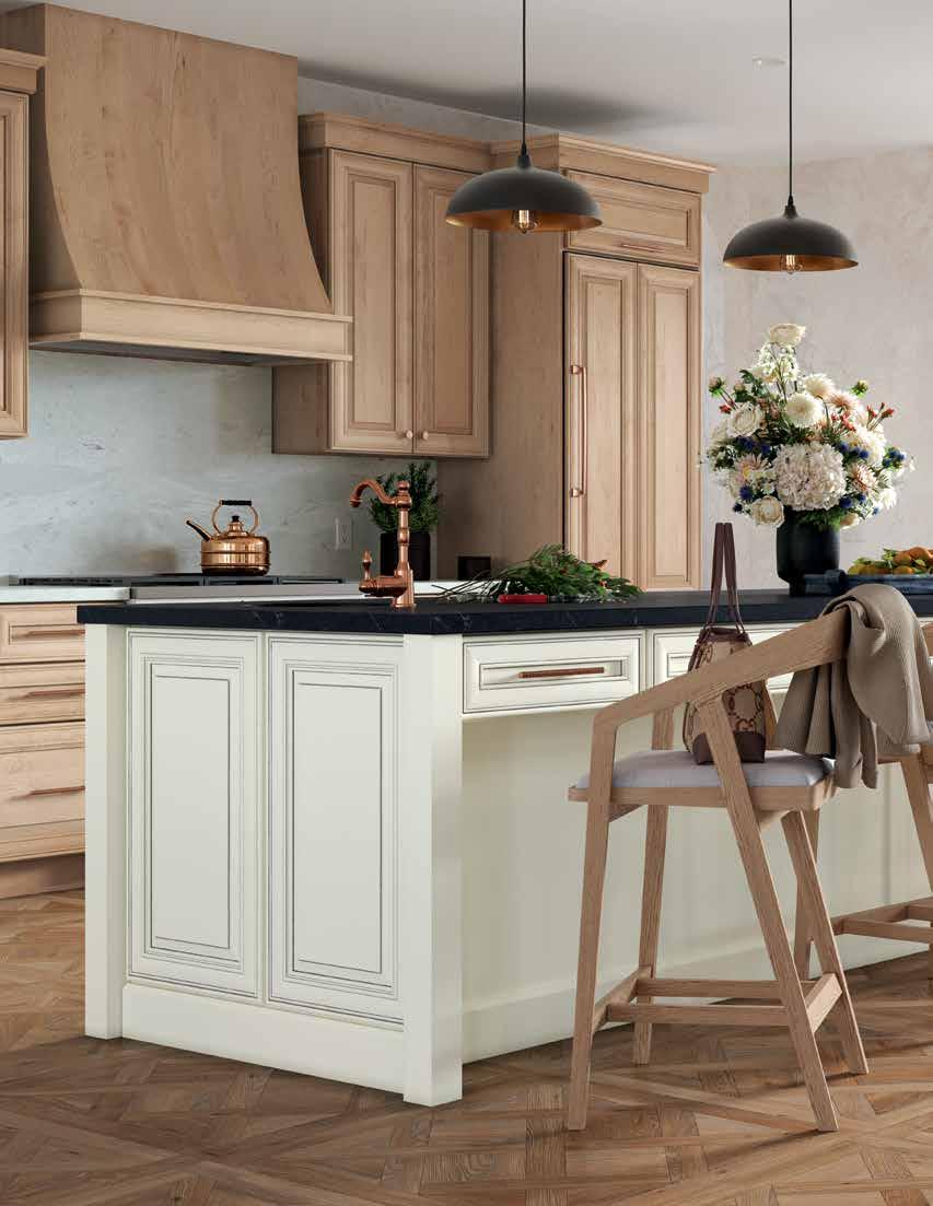 Mid Continent: Cream Classic Kitchen, Signature · Steam with Grey Stone Glaze